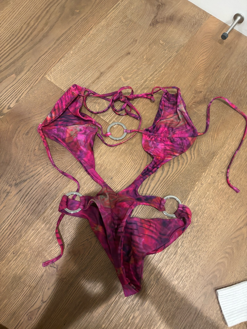 Outcast Magenta Tie-Dye Ring Detail One Piece